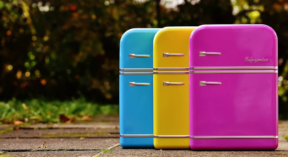 Three colorful Refrigerator